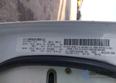 2014 Ram 1500 Lone Star z USA, uszkodzony, nr VIN 1C6RR7LT3ES187054